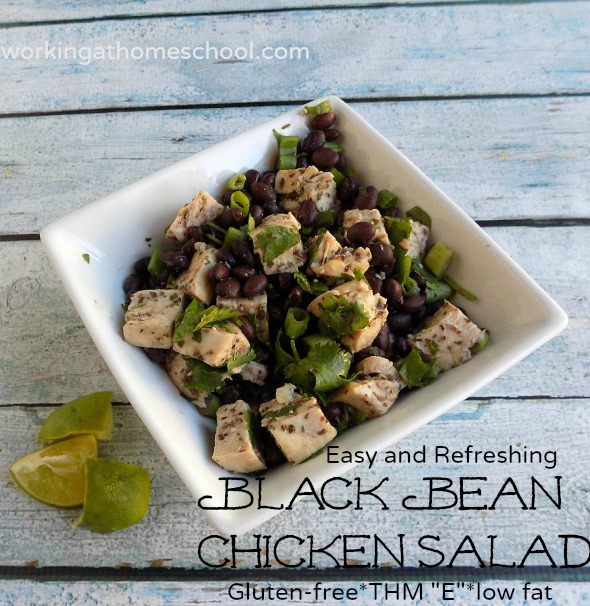 Gluten-free low fat Black Bean Chicken Salad