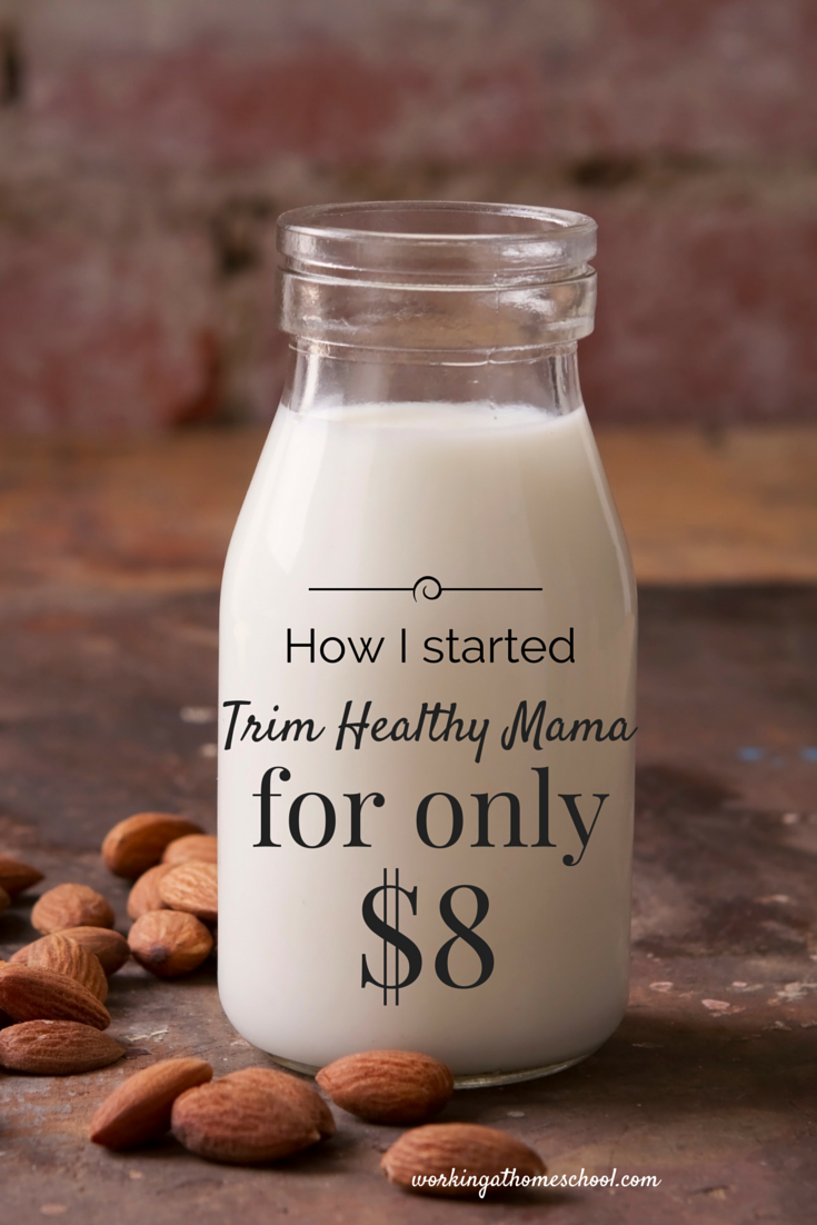 Great tips for starting the Trim Healthy Mama diet VERY inexpensively! Only $8 to get started!