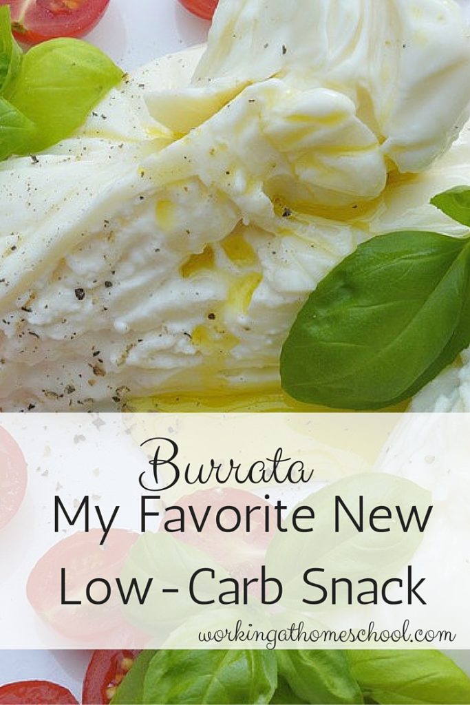 Burrata - my favorite new low-carb snack! This is an "S" for Trim Healthy Mamas