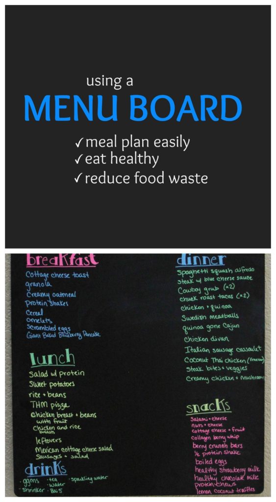 How a menu board can help you to reduce food waste - so simple, but so effective! This really worked for me!