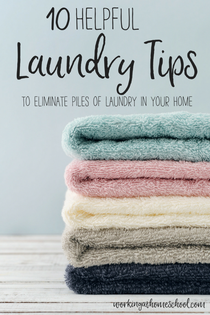 10 laundry tips to eliminate piles of laundry at home - very practical and helpful!