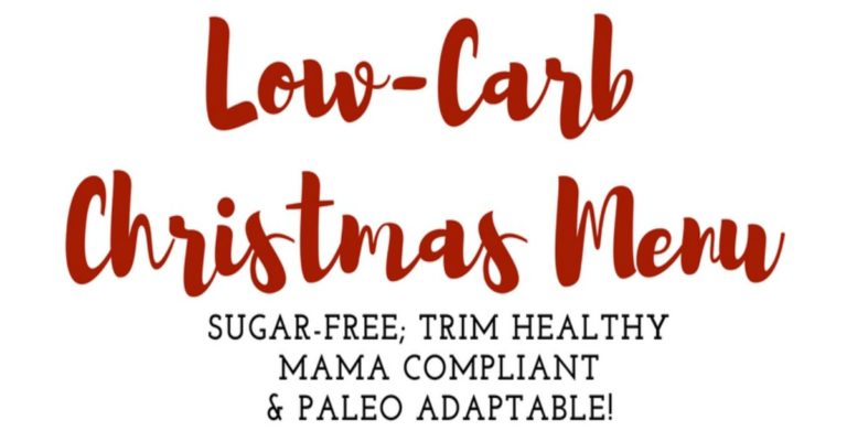 Low-Carb Christmas Menu and Shopping Lists