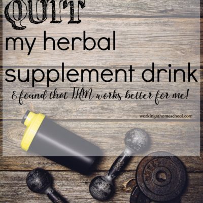 Why I quit my herbal supplement drink