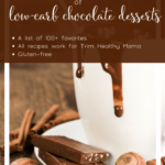The Ultimate List of 100+ Low-Carb Chocolate Desserts - pin this and save forever! Great resource! All 100 chocolate desserts are gluten-free and THM S for Trim Healthy Mama