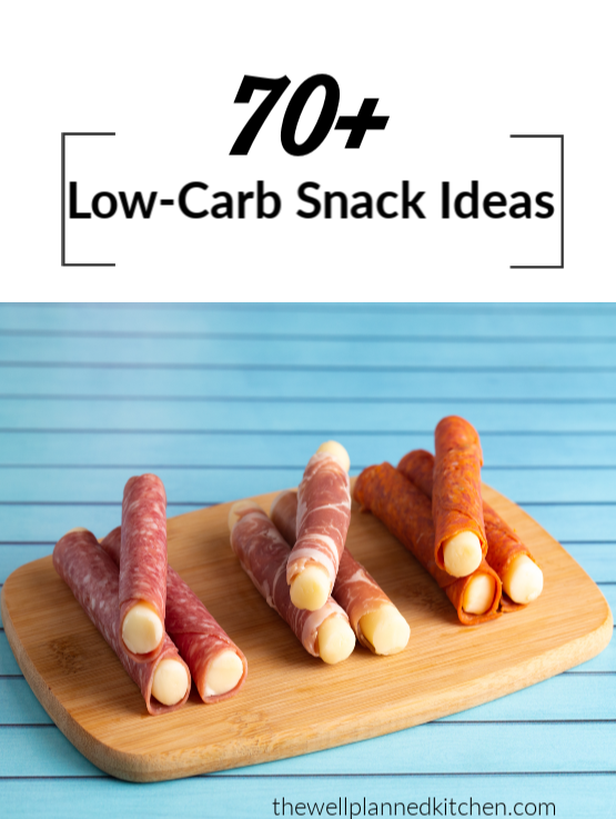 A master list of low-carb snacks! SO useful when you need ideas! #lowcarb #trimhealthymama #thm #snacks #healthysnacks