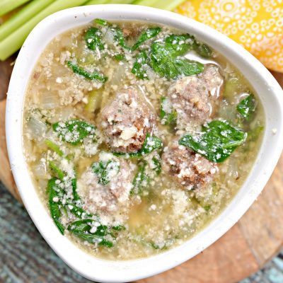 Delicious, healthy, low carb Italian Wedding Soup! This is a THM "S" recipe!