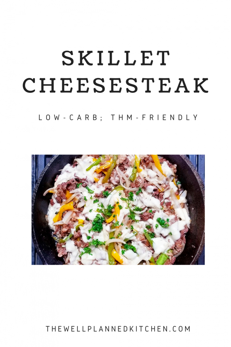 Easy, delicious low-carb Philly Cheesesteak Skillet! THM "S", low-carb