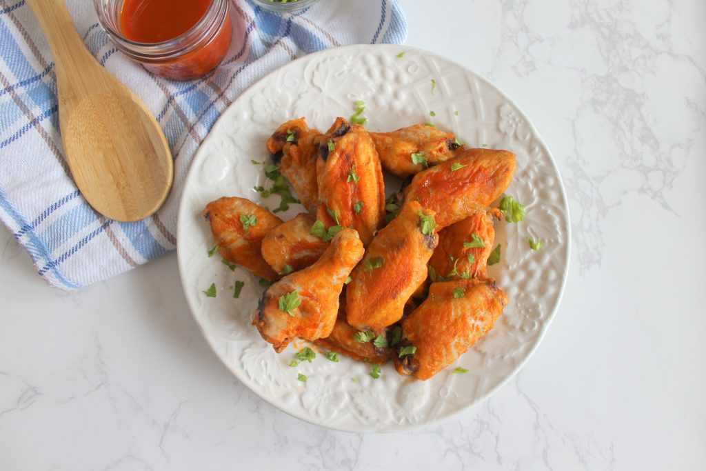 Sweet Buffalo Wings - delicious, and perfect for your Super Bowl Party! These are keto, low-carb, THM-S.