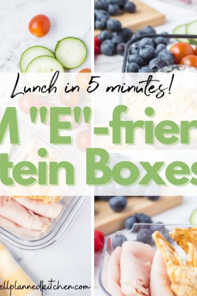 Trim Healthy Mama Lunch Ideas with DIY Protein Boxes – E Version
