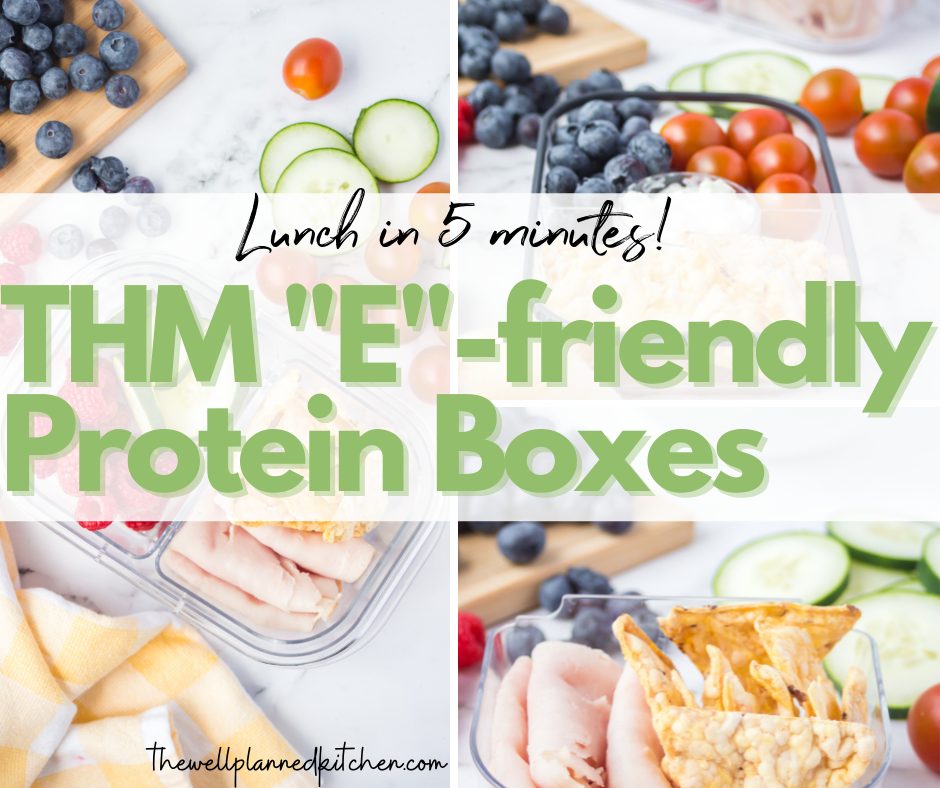 Trim Healthy Mama Lunch Ideas with DIY Protein Boxes – E Version