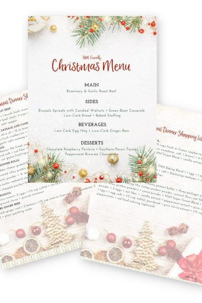 THM S-Friendly (Low-Carb) Christmas Menu and Shopping Lists