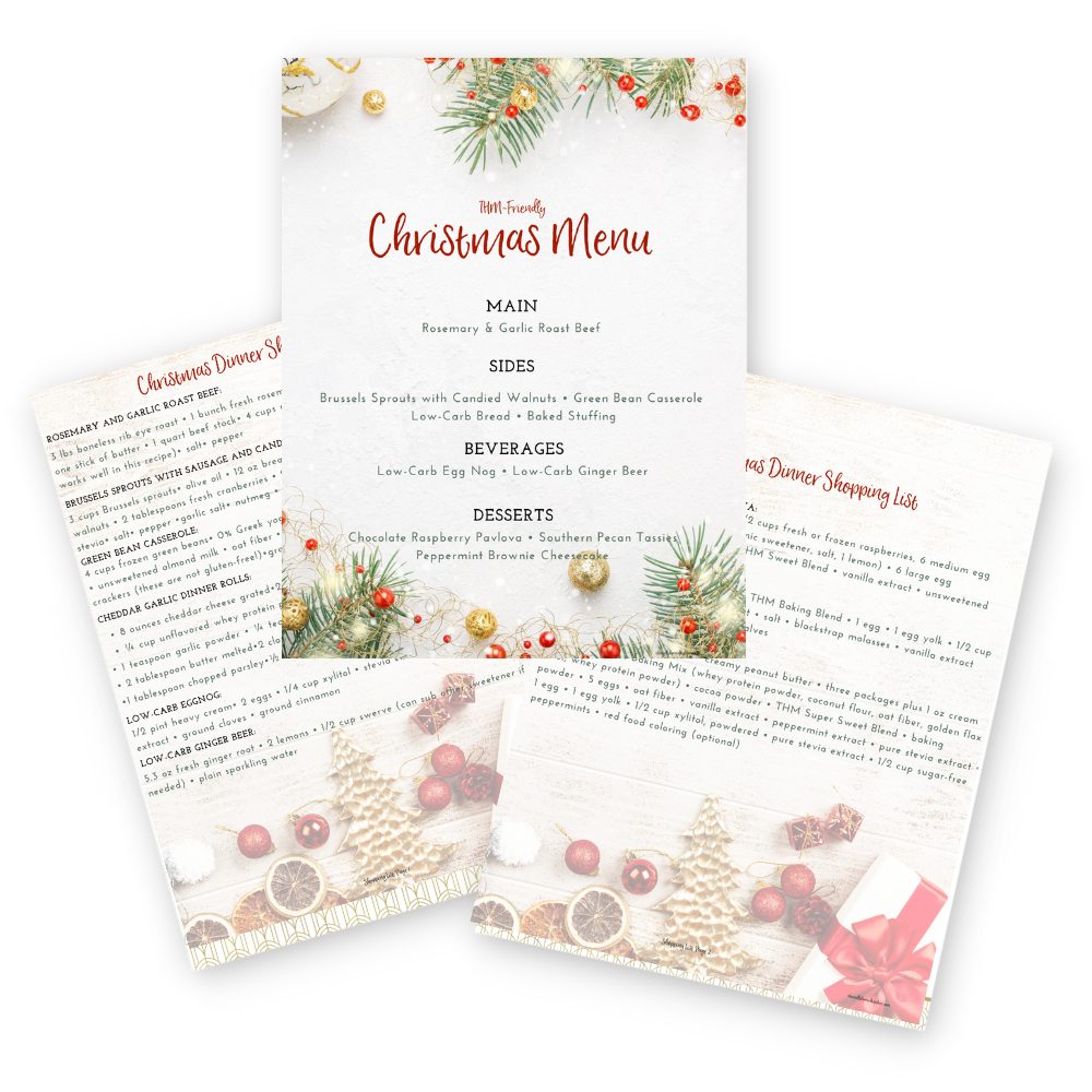 THM S-Friendly Christmas Menu and Shopping Lists