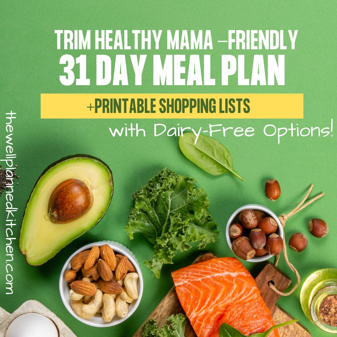 31 Day Meal Plan for THM! Totally free; shopping lists included - dairy optional!