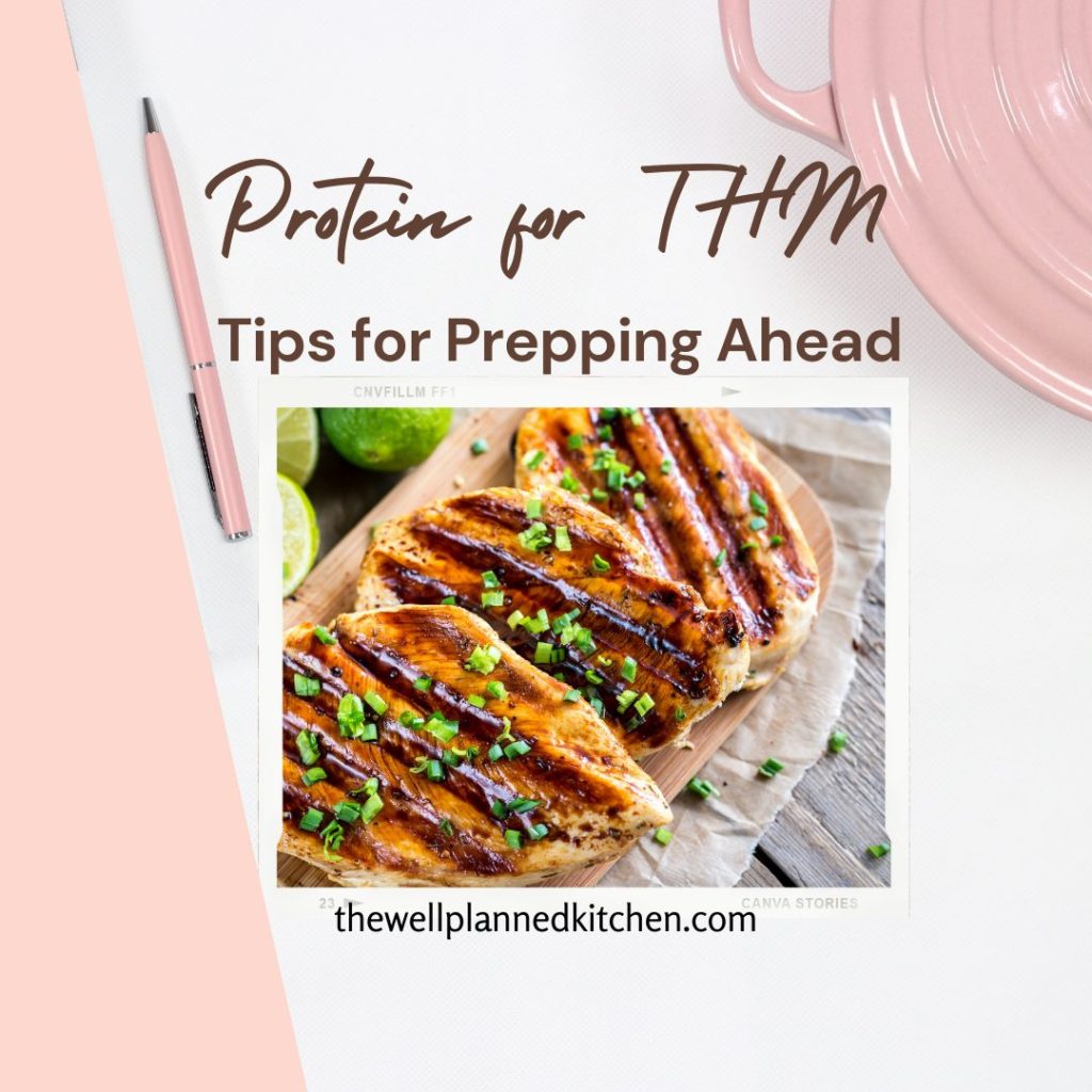 Prep ahead simple proteins on THM to make meals and snacks SO MUCH EASIER! Here's how to do it - #thm #trimhealthymama #certifiedtrimhealthymamacoach