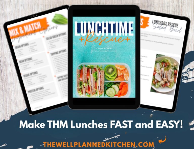 Mix & Match Trim Healthy Mama Lunch Ideas