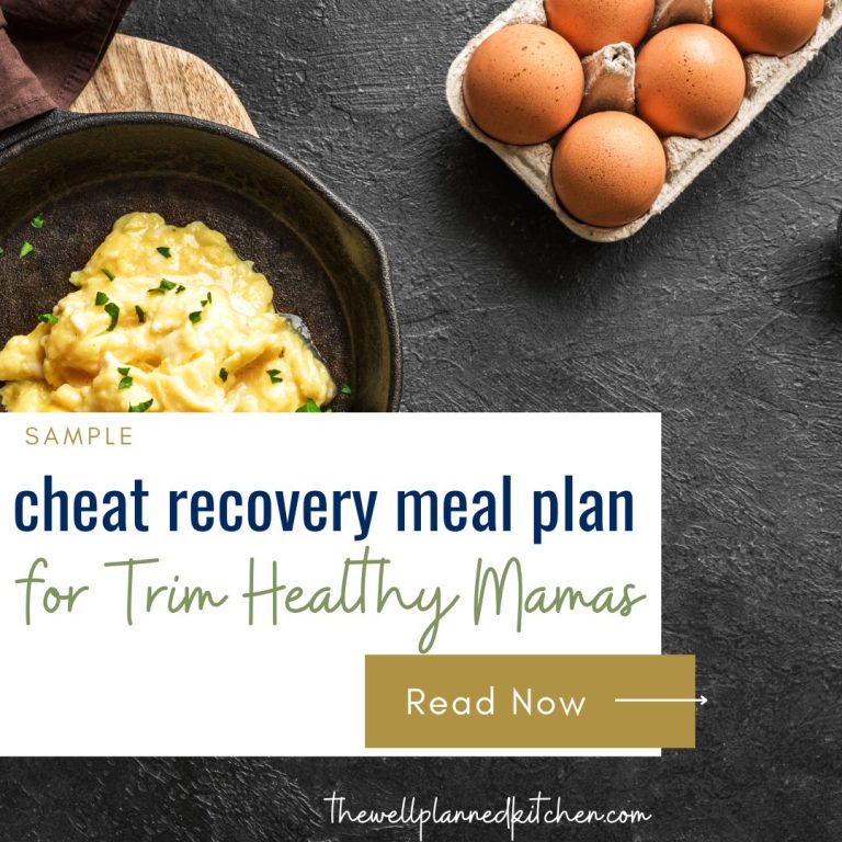Sample Meal Plan to Recover from Cheating