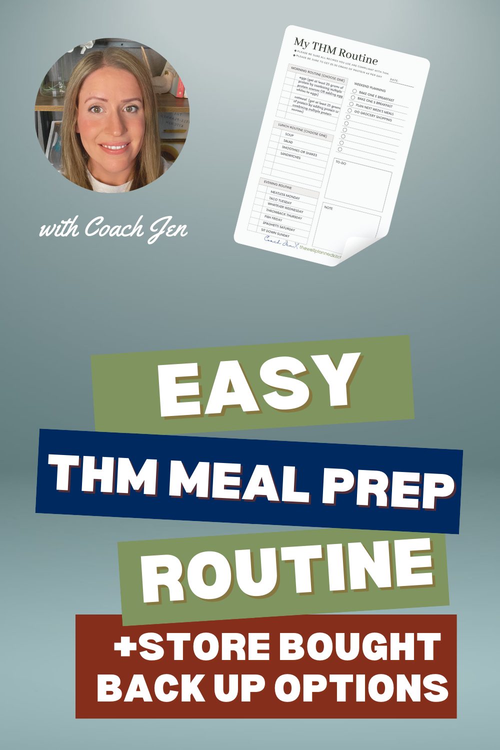 FREE THM Meal Prep Template