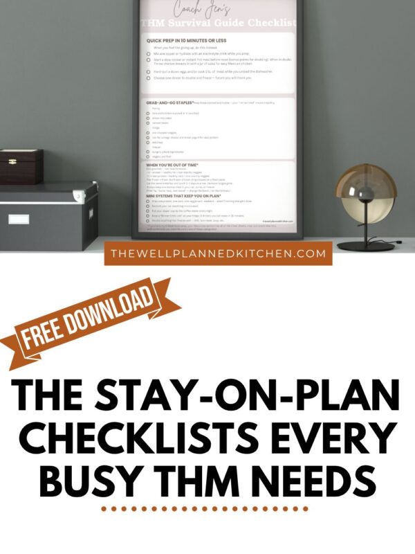 Stay On Plan Checklists for Trim Healthy Mamas